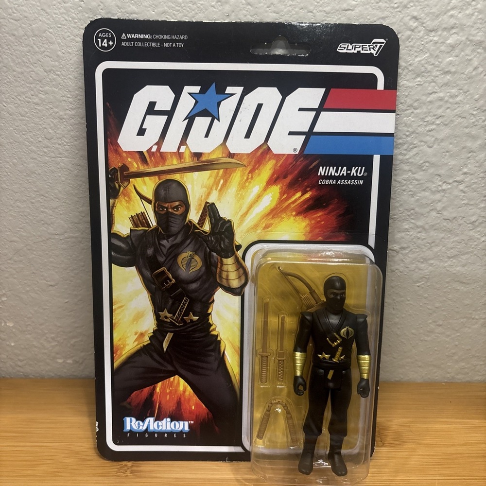 G.I. Joe Ninja Ku Cobra Assassin‎ 3.75" Action Figure Reaction Figures NEW